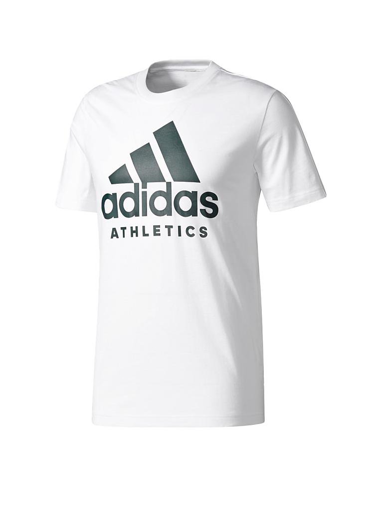 ADIDAS Herren T Shirt Sport ID weiß | L adidas Herren Sport Id T Shirt